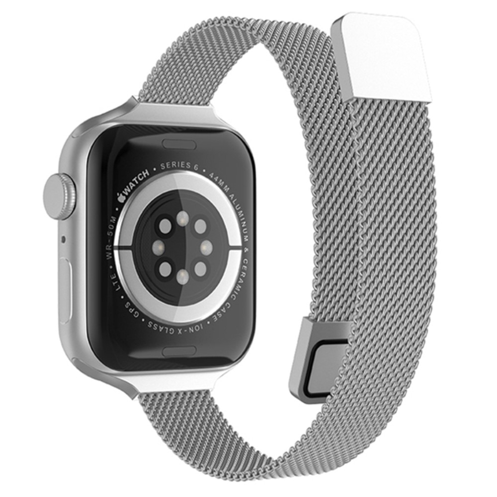 Apple Watch 42mm Slim Milanese Loop Band Silver