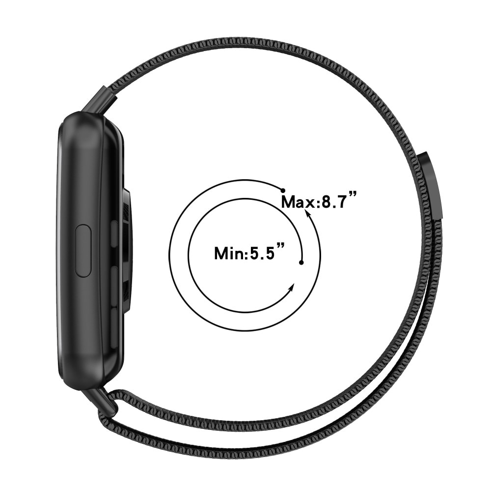 Huawei Watch Fit 2 Milanese Loop Band Black