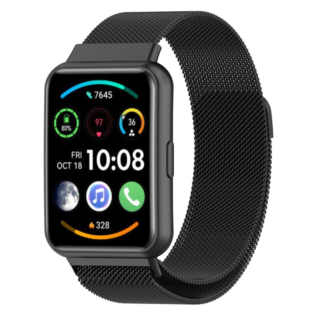 Huawei Watch Fit 2 Milanese Loop Band Black