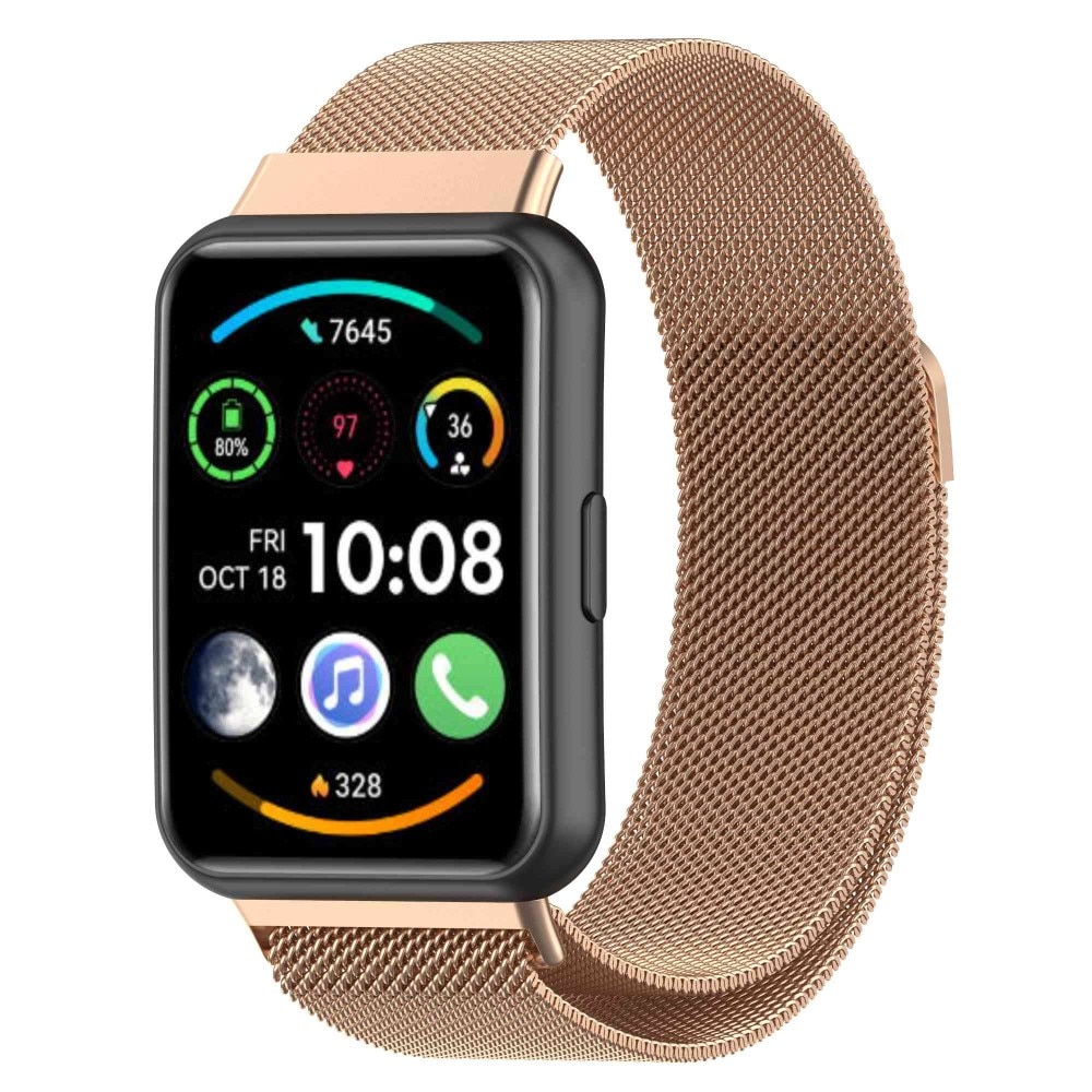 Huawei Watch Fit 2 Milanese Loop Band Rose Gold