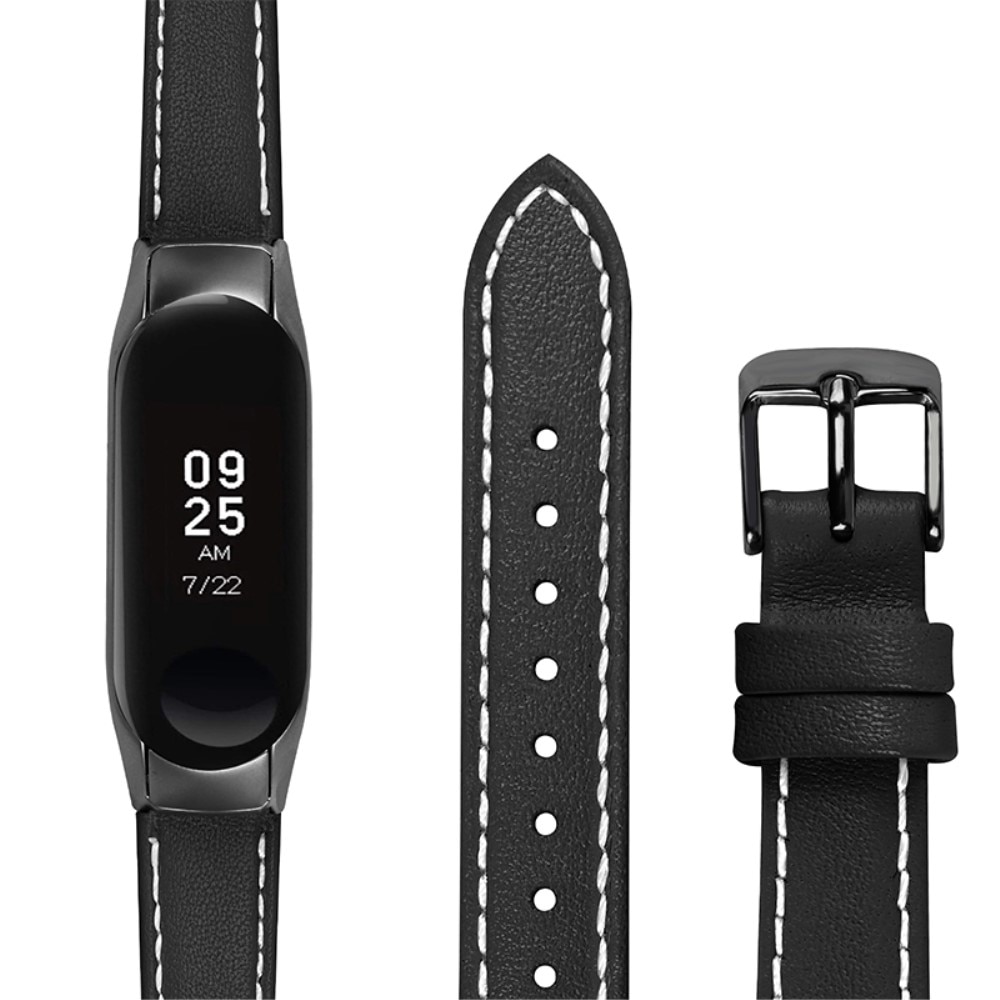 Xiaomi Mi Band 7 Leather Strap Black
