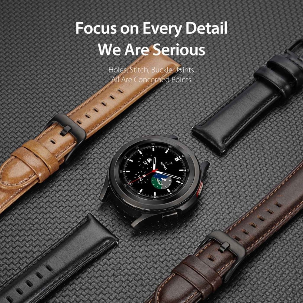 Samsung Galaxy Watch 6 44mm Leather Strap Black
