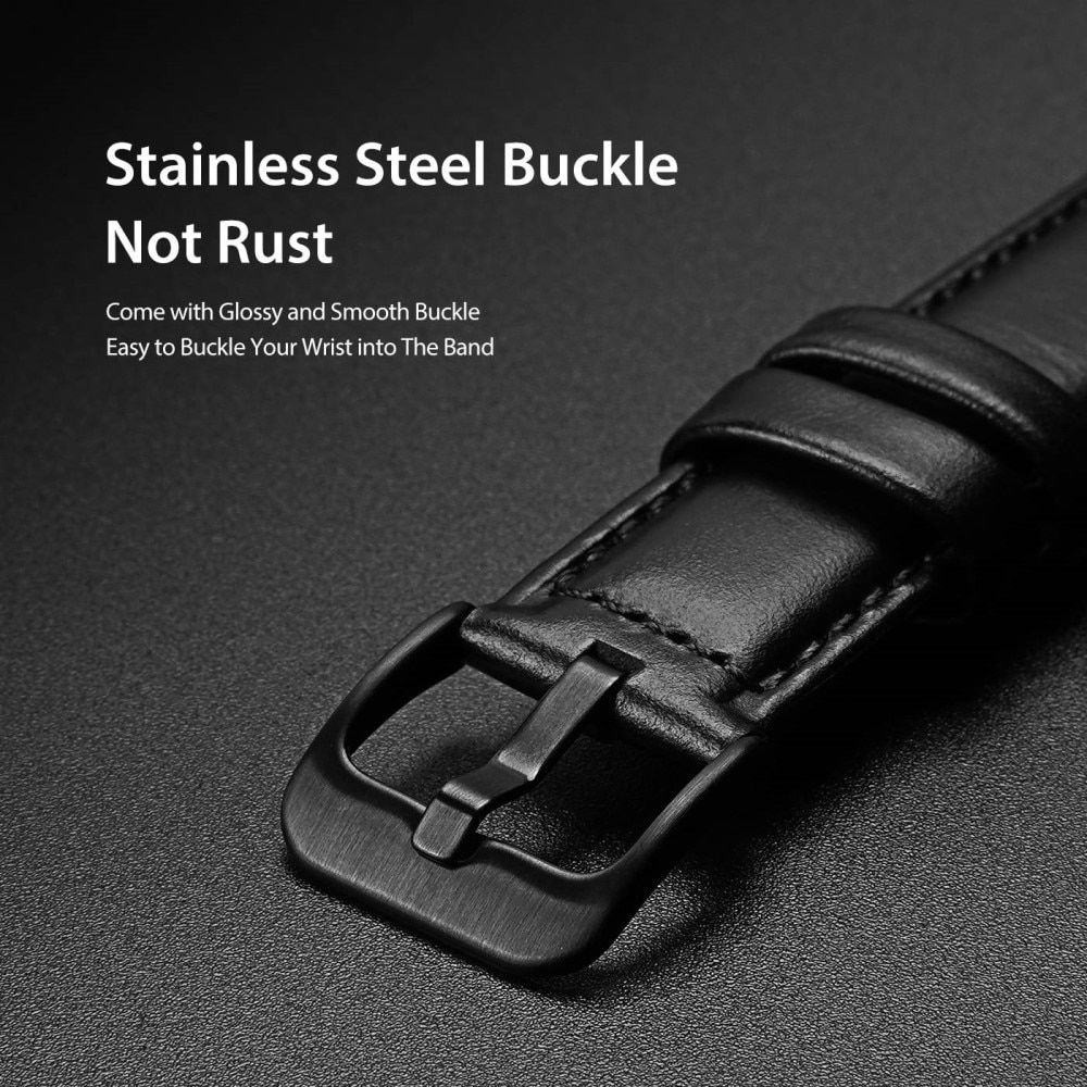 Samsung Galaxy Watch 6 44mm Leather Strap Black