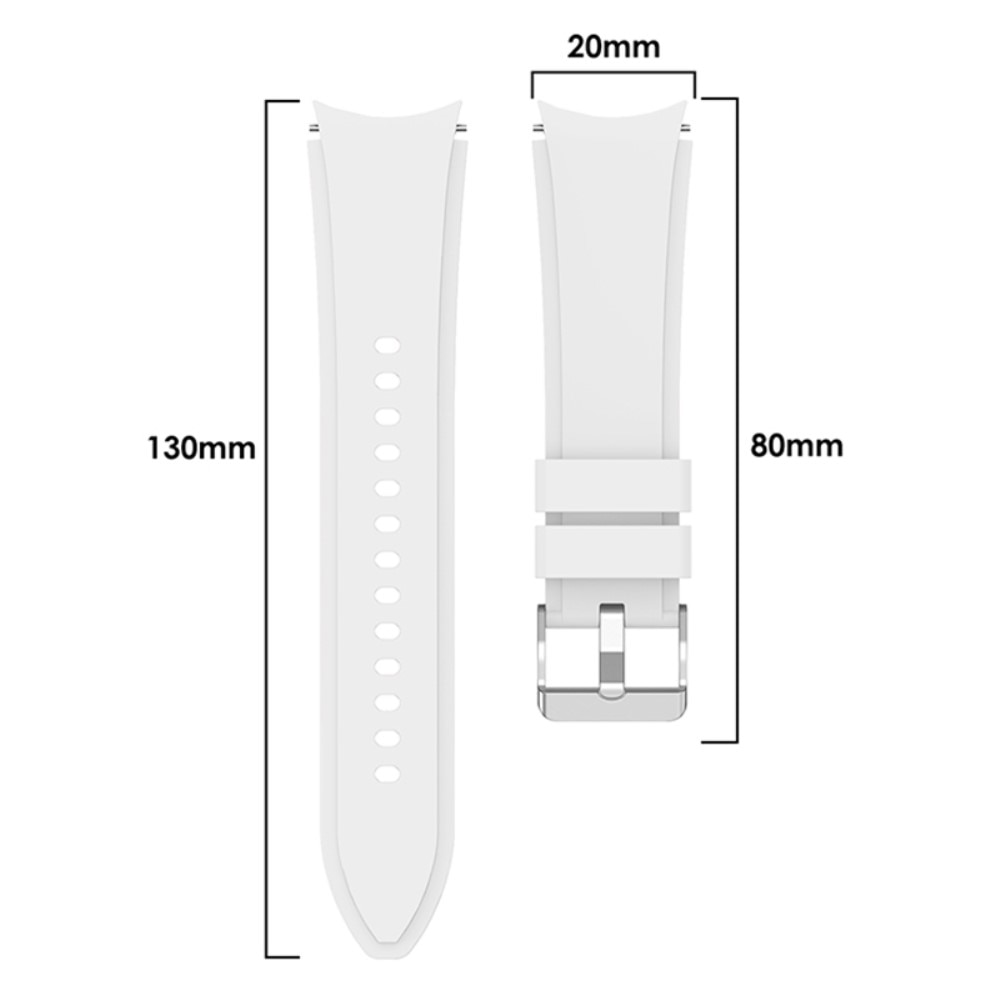 Samsung Galaxy Watch 6 44mm Full Fit Silicone Band White