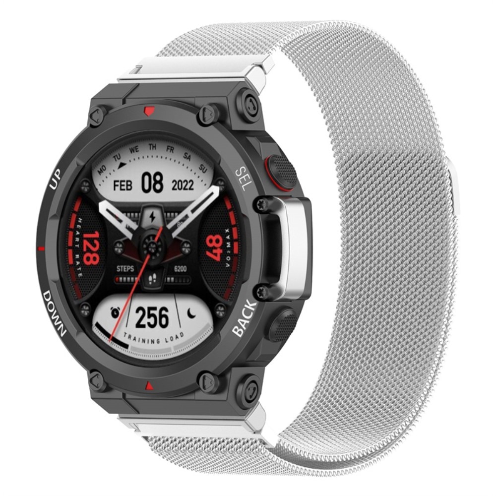 Milanese Loop Band Amazfit T-Rex 2 Silver