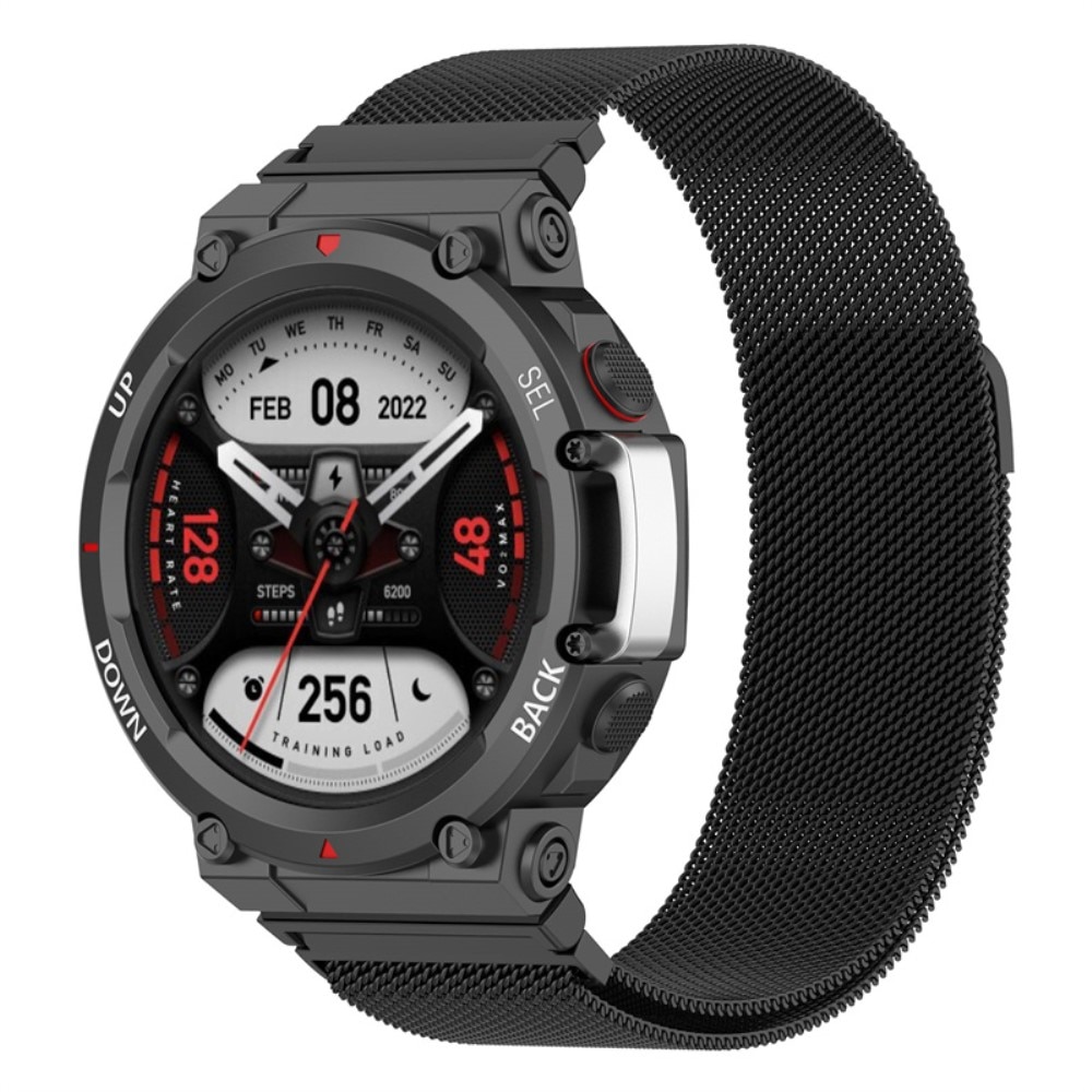 Milanese Loop Band Amazfit T-Rex 2 Black