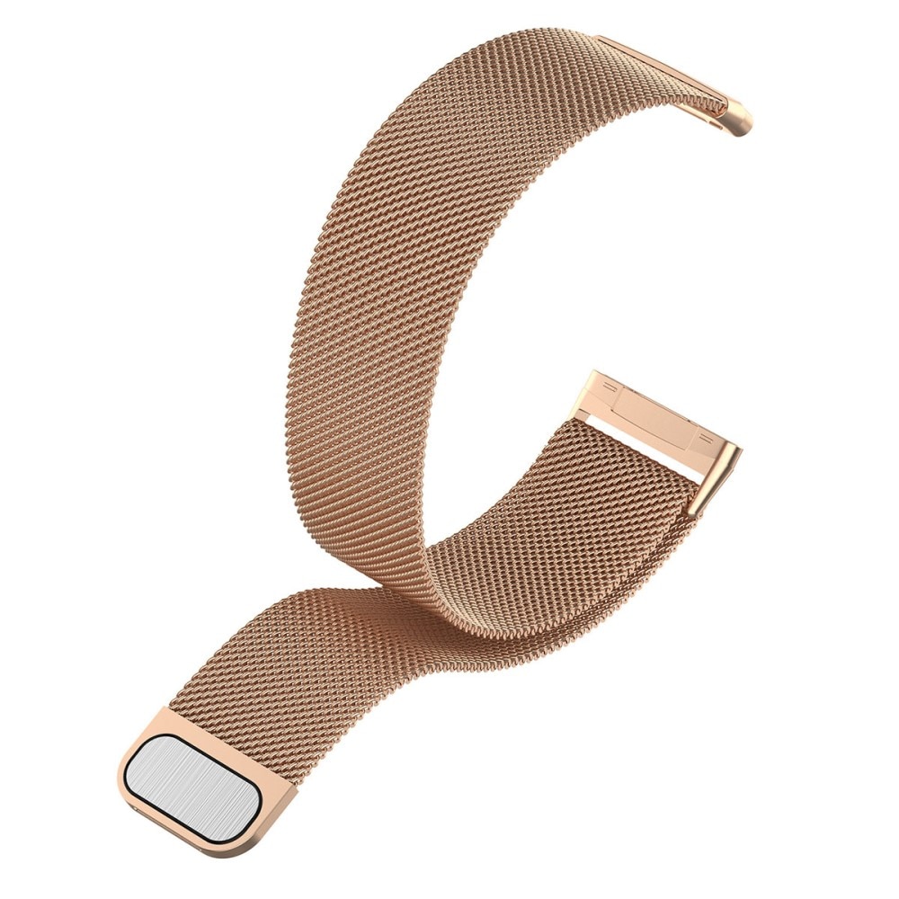 Fitbit Versa 4 Milanese Loop Band Rose Gold