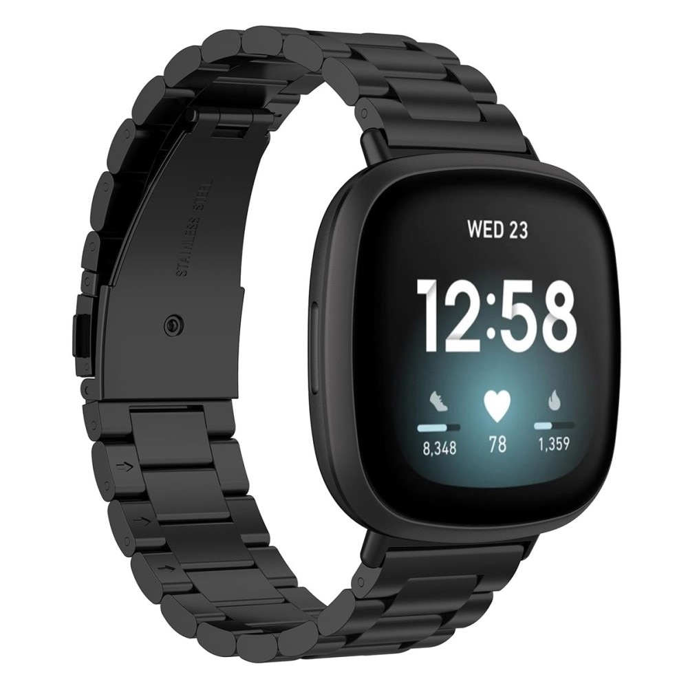 Fitbit Versa 4 Metal Band Black