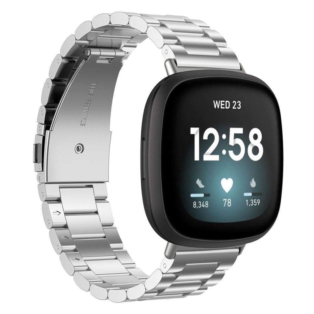 Fitbit Versa 3/Sense Metal Band Silver