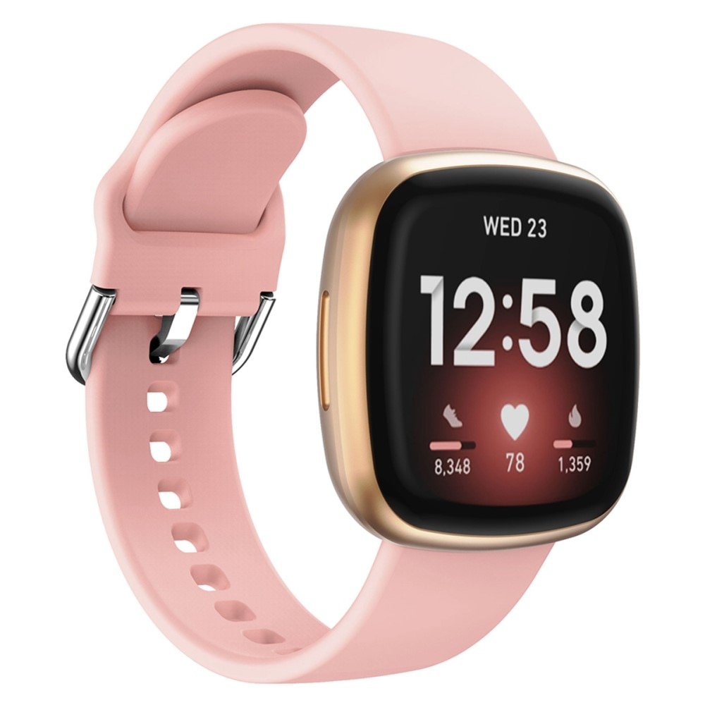Fitbit Versa 4 Silicone Band Pink