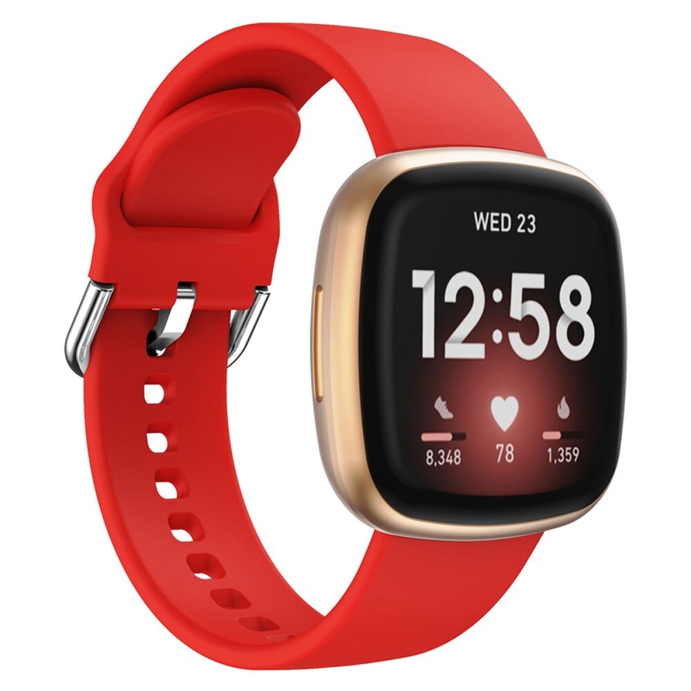 Fitbit Versa 4 Silicone Band Red