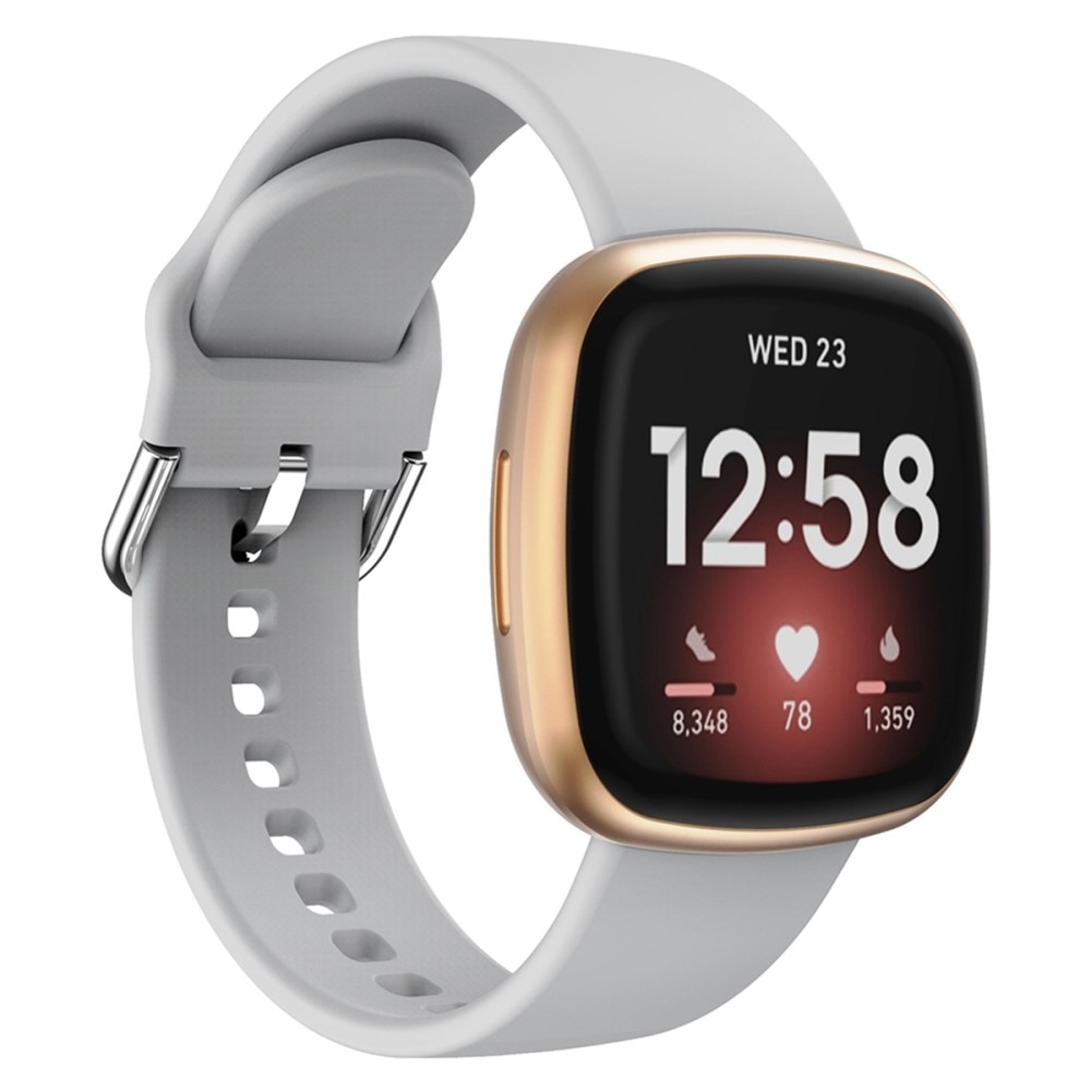 Fitbit Versa 4 Silicone Band Grey