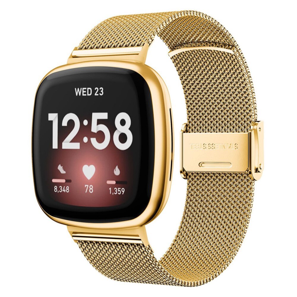 Fitbit Versa 3/Sense Mesh Bracelet Gold