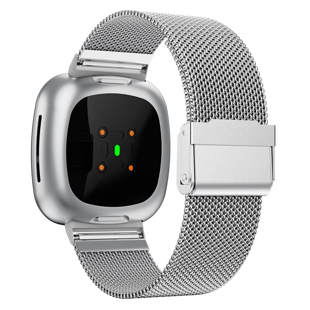 Fitbit Versa 3/Sense Mesh Bracelet Silver