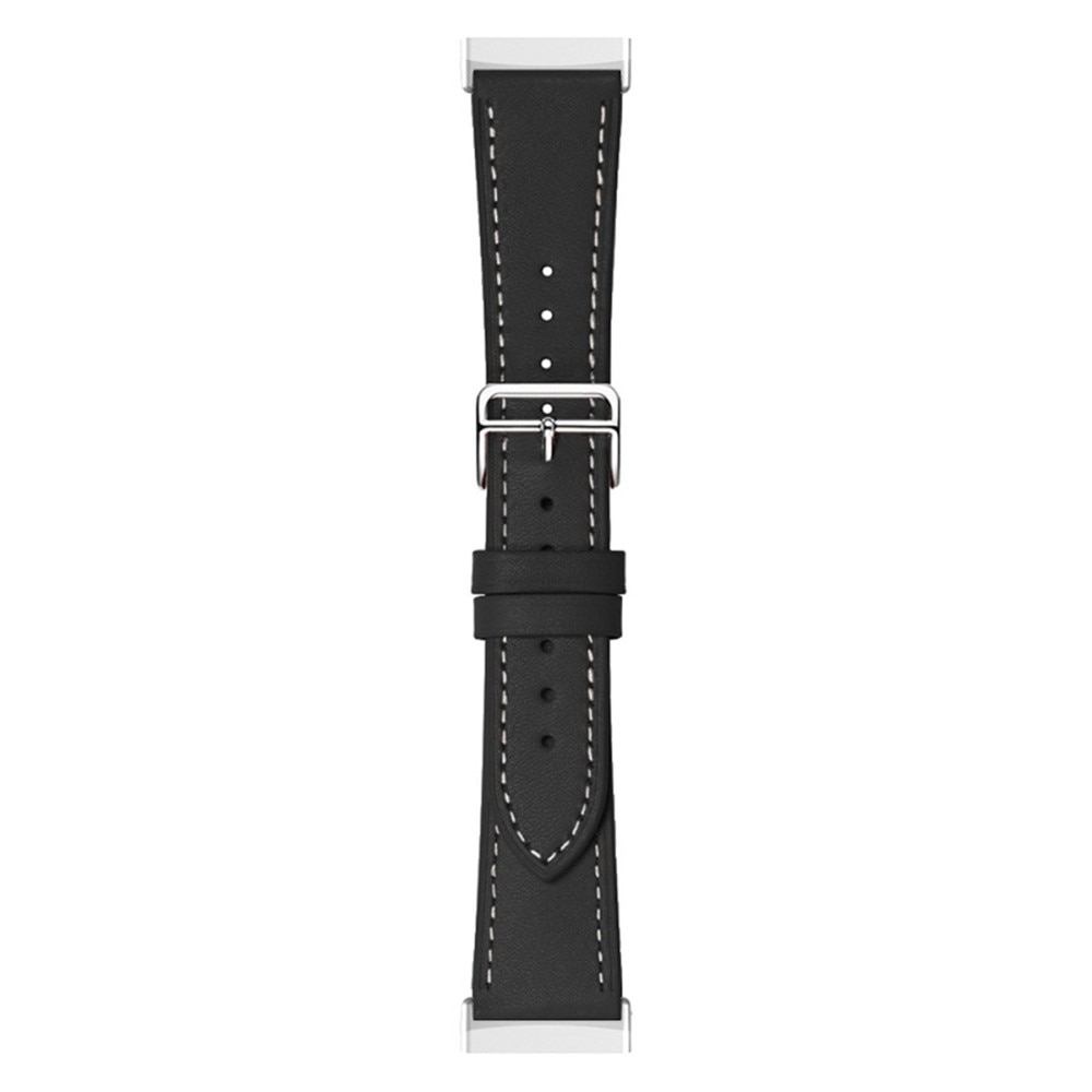 Fitbit Versa 4 Leather Strap Black