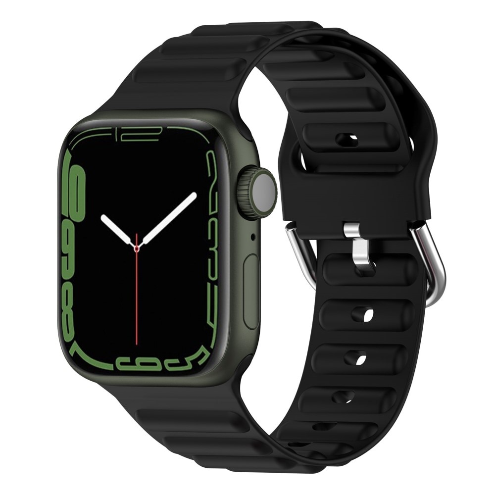 Apple Watch SE 44mm Resistant Silicone Band Black