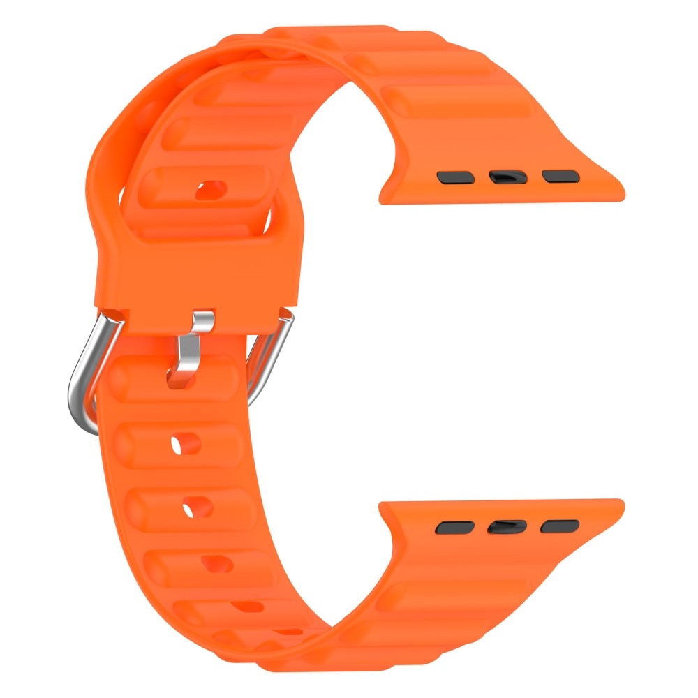 Apple Watch 45mm Series 8 Resistant Silicone Band Orange