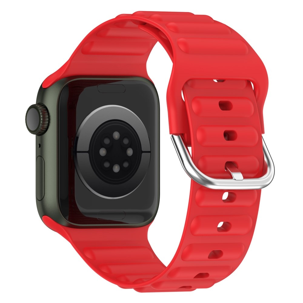Apple Watch SE 44mm Resistant Silicone Band Red