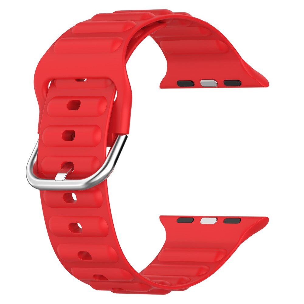 Apple Watch SE 44mm Resistant Silicone Band Red