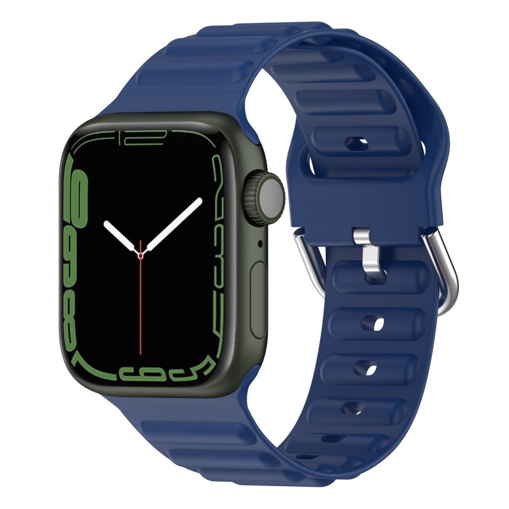Apple Watch 45mm Series 7 Resistant Silicone Band Blue