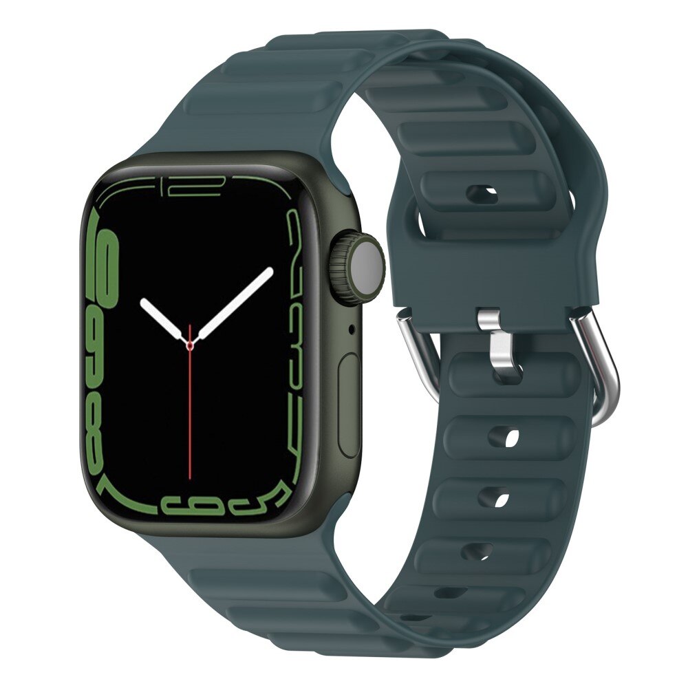 Apple Watch 41mm Series 8 Resistant Silicone Band Dark green