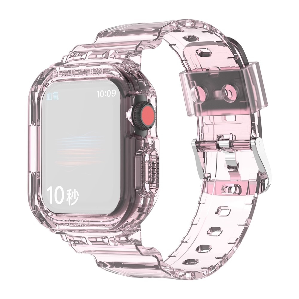 Apple Watch 45mm Series 8 Crystal Band with Case Pink
