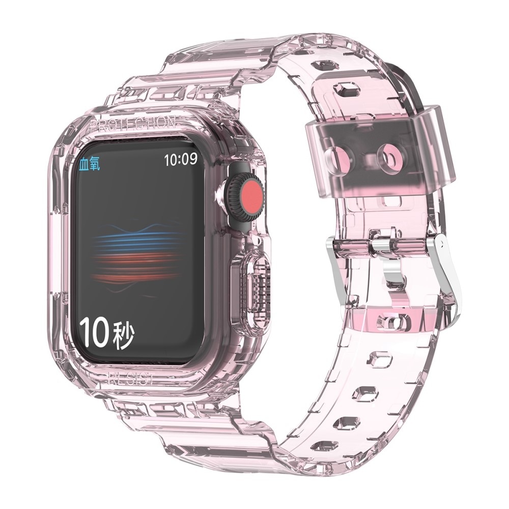 Apple Watch 45mm Series 8 Crystal Band with Case Pink