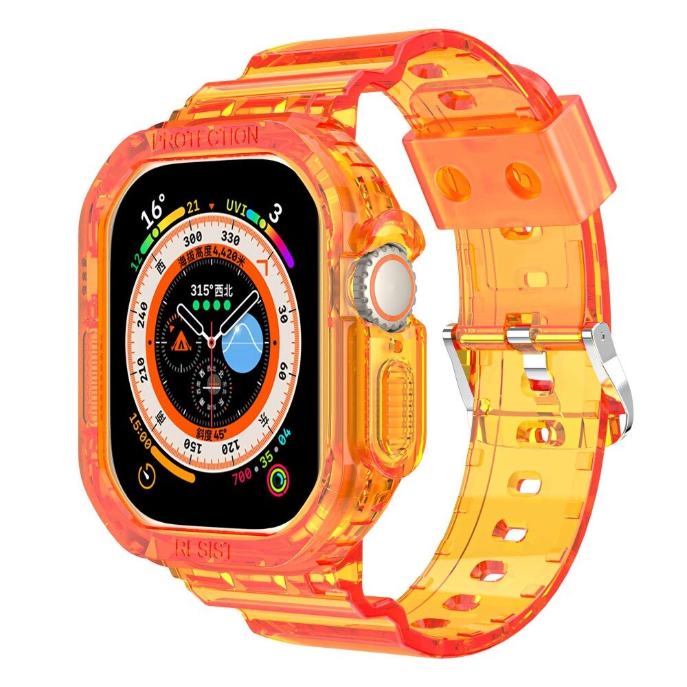 Apple Watch Ultra 49 mm Crystal Band with Case Orange