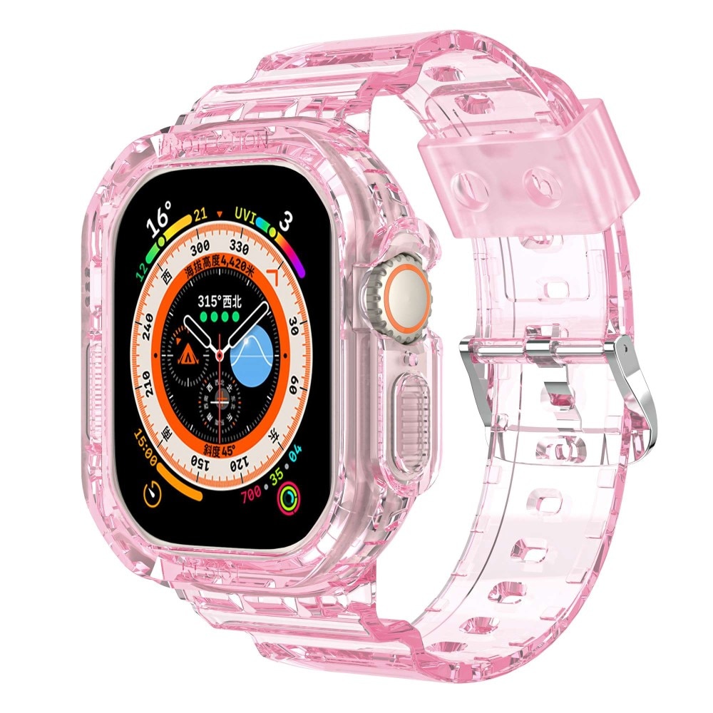 Apple Watch Ultra 49 mm Crystal Band with Case Pink