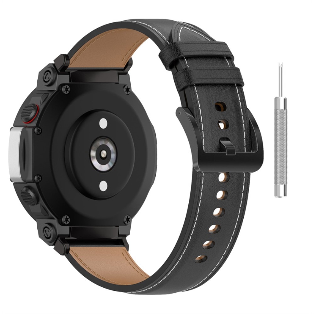 Amazfit T-Rex 2 Leather Strap Black