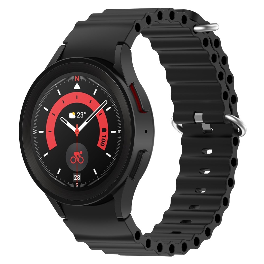 Samsung Galaxy Watch 6 40mm Full Fit Resistant Silicone Band Black