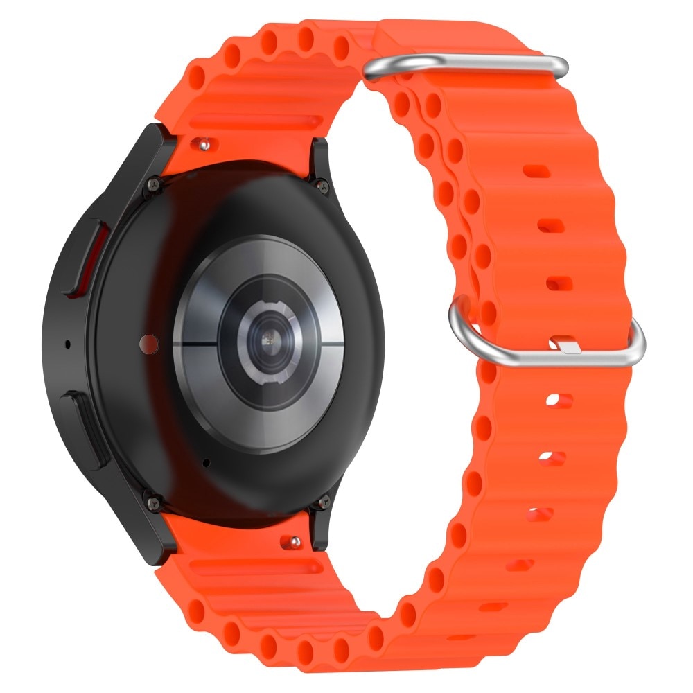 Samsung Galaxy Watch 6 44mm Full Fit Resistant Silicone Band Orange