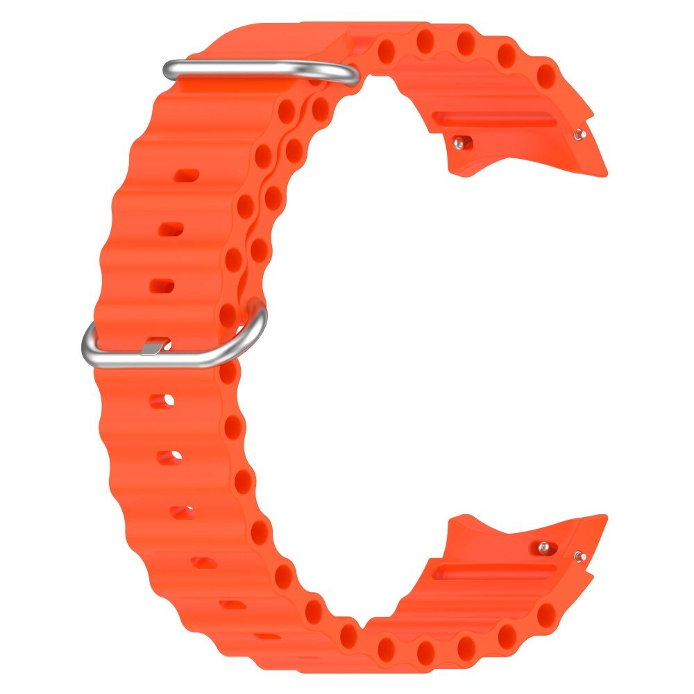 Samsung Galaxy Watch 6 Classic 43mm Full Fit Resistant Silicone Band Orange