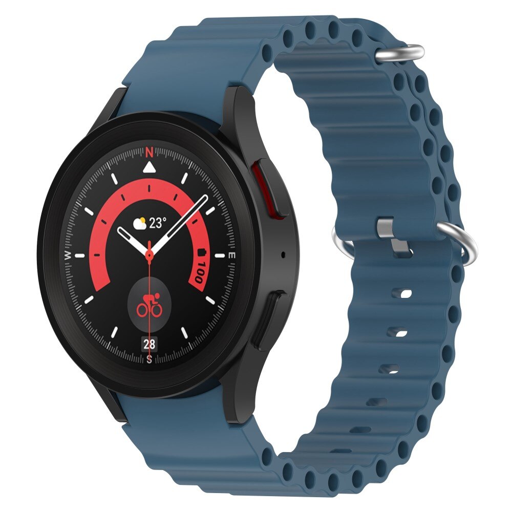 Samsung Galaxy Watch 5 40mm Full Fit Resistant Silicone Band blue