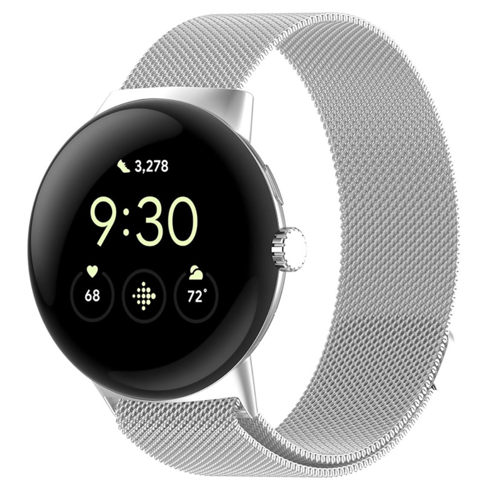 Google Pixel Watch 2 Milanese Loop Band Silver