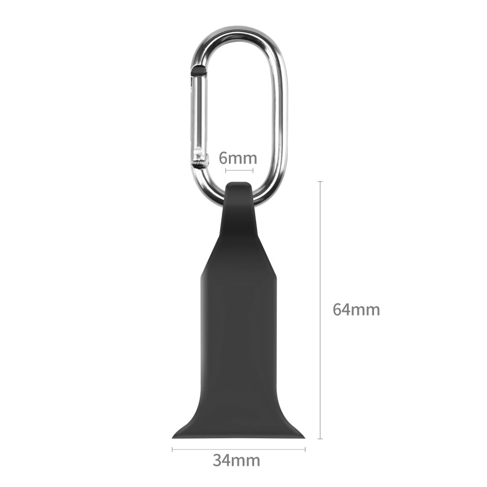 Apple Watch 45mm Series 8 Carabiner Silicone Black