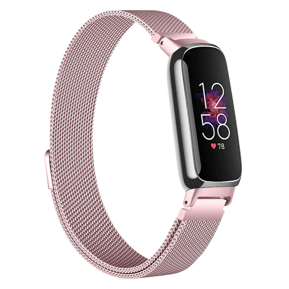 Fitbit Inspire 3 Milanese Loop Band Pink Gold