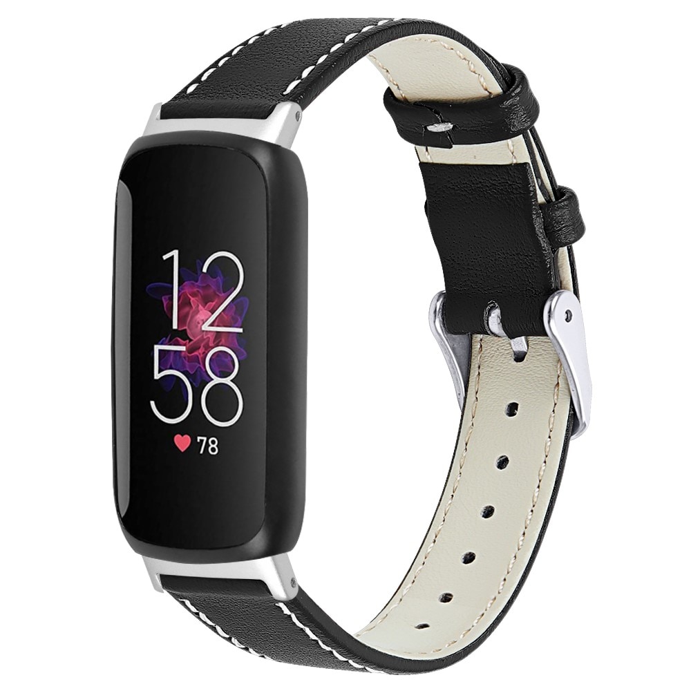 Fitbit Inspire 3 Leather Strap Black