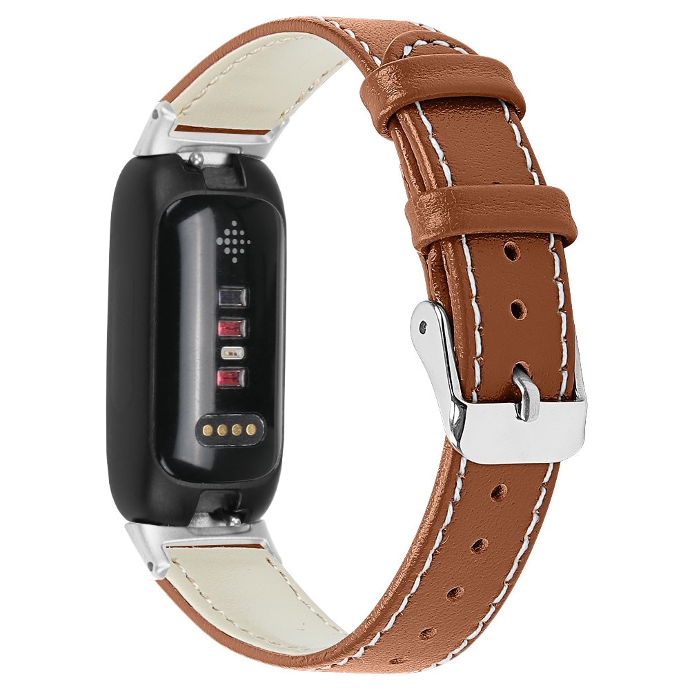 Fitbit Inspire 3 Leather Strap Brown