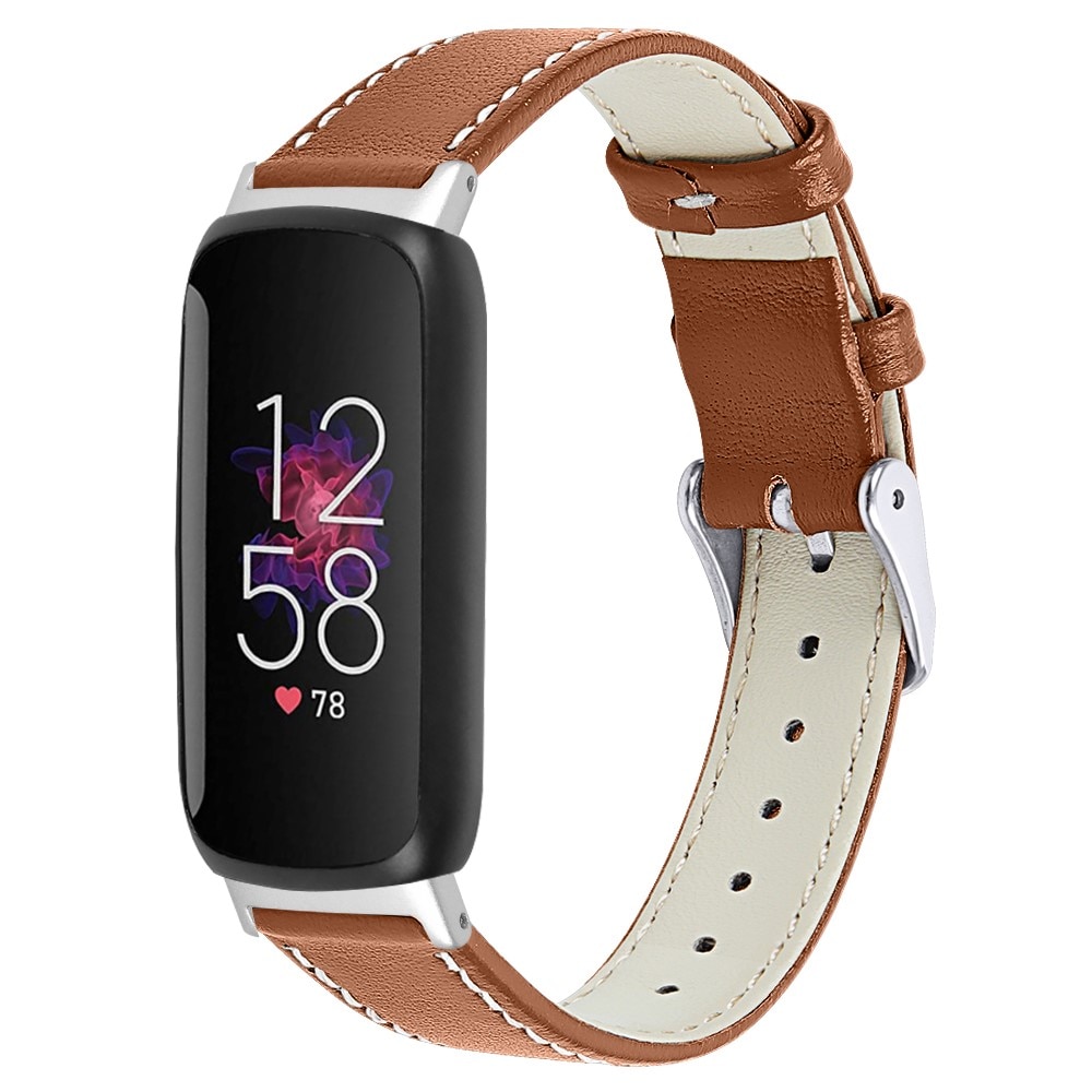 Fitbit Inspire 3 Leather Strap Brown