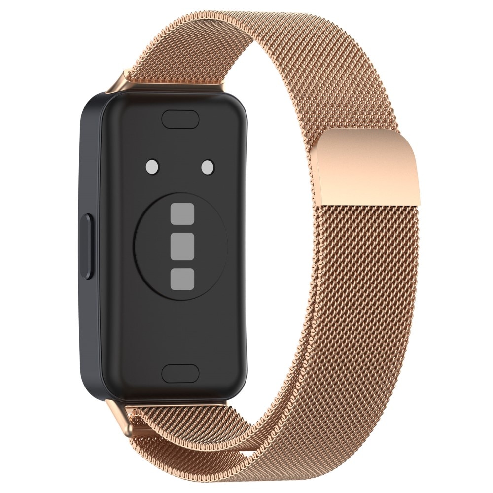 Huawei Band 8 Milanese Loop Band Rose Gold