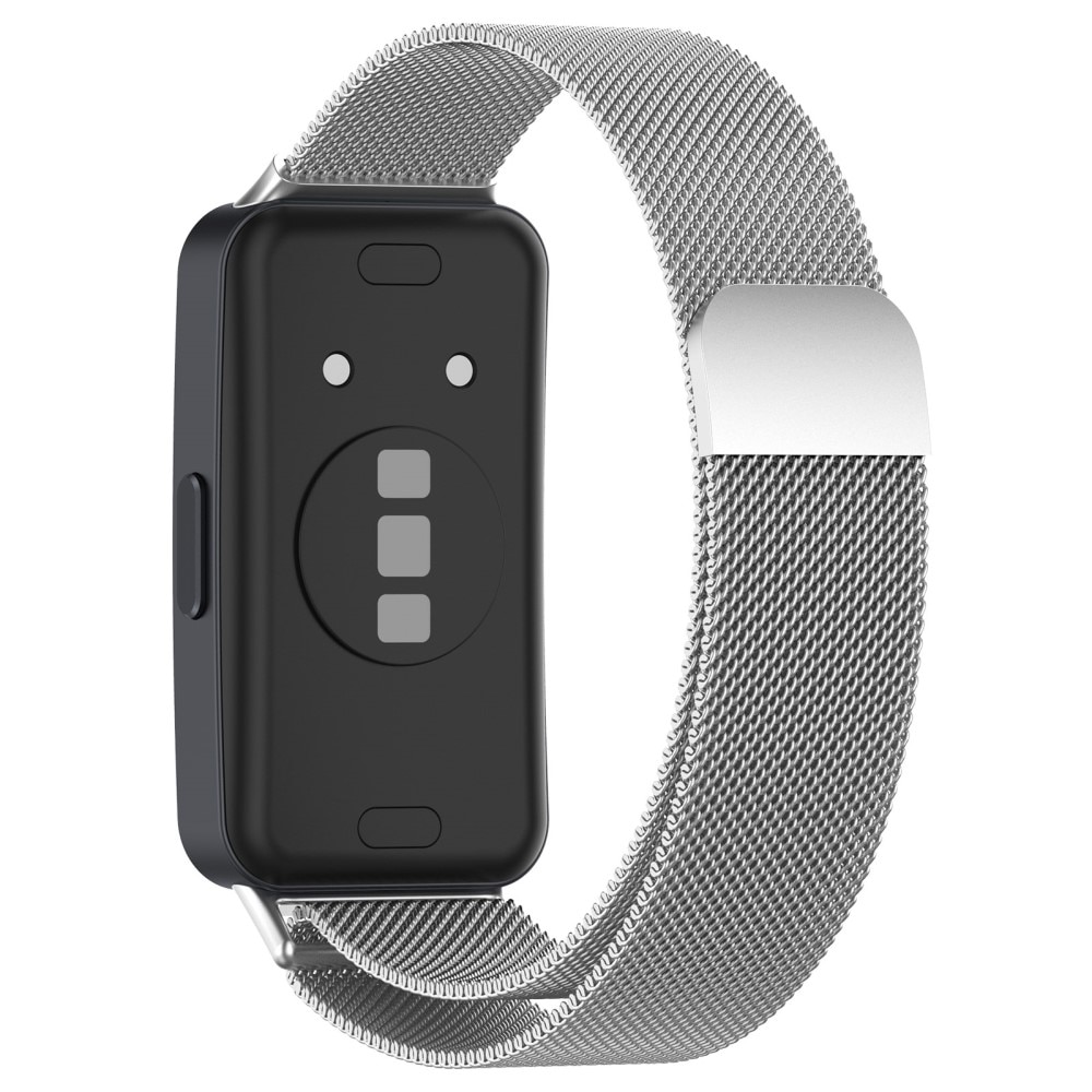 Huawei Band 8 Milanese Loop Band Rose Silver