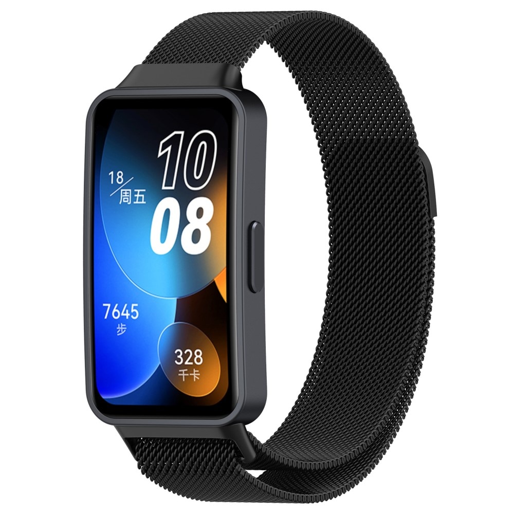 Huawei Band 8 Milanese Loop Band Rose Black