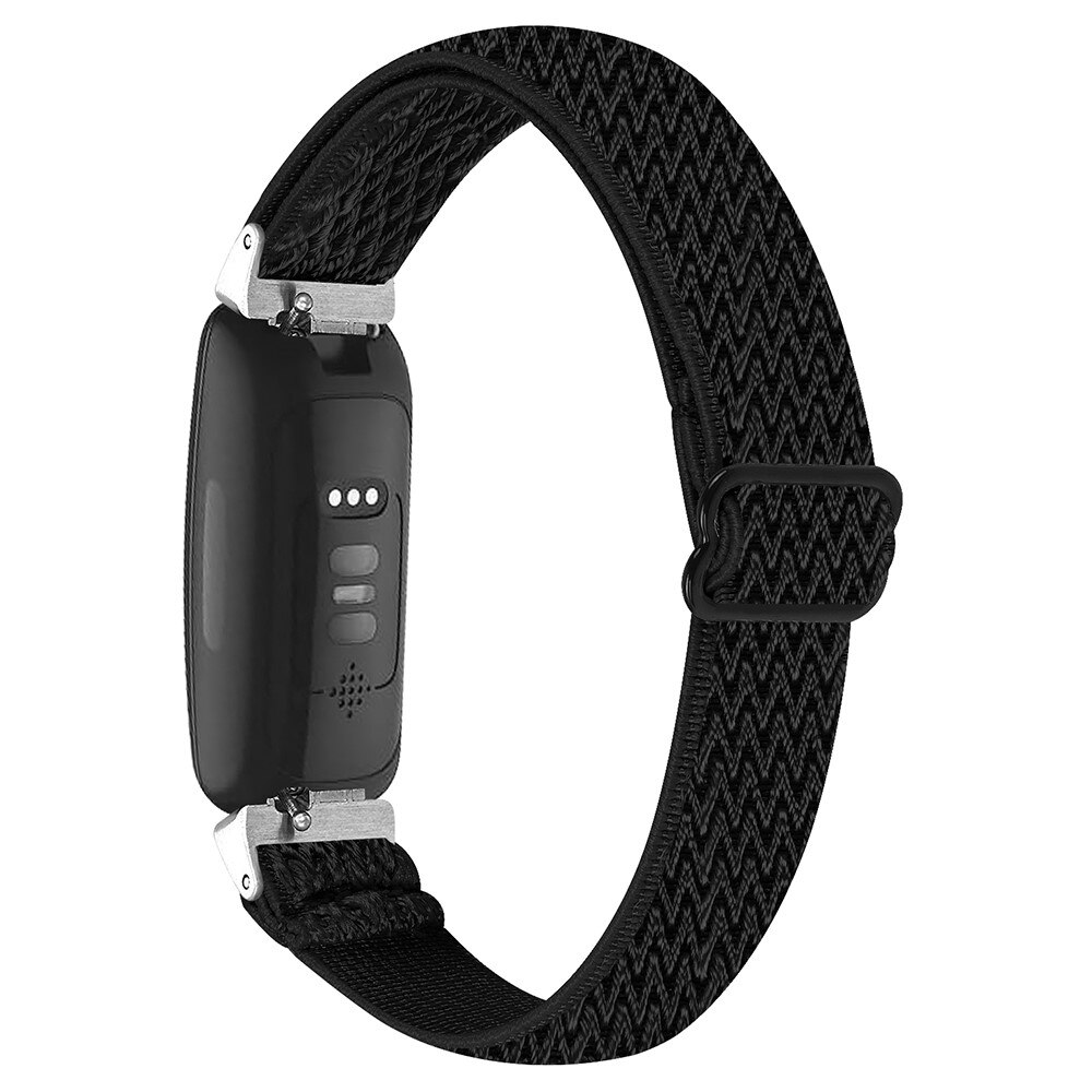 Fitbit Inspire 3 Elastic Woven Nylon Strap Black