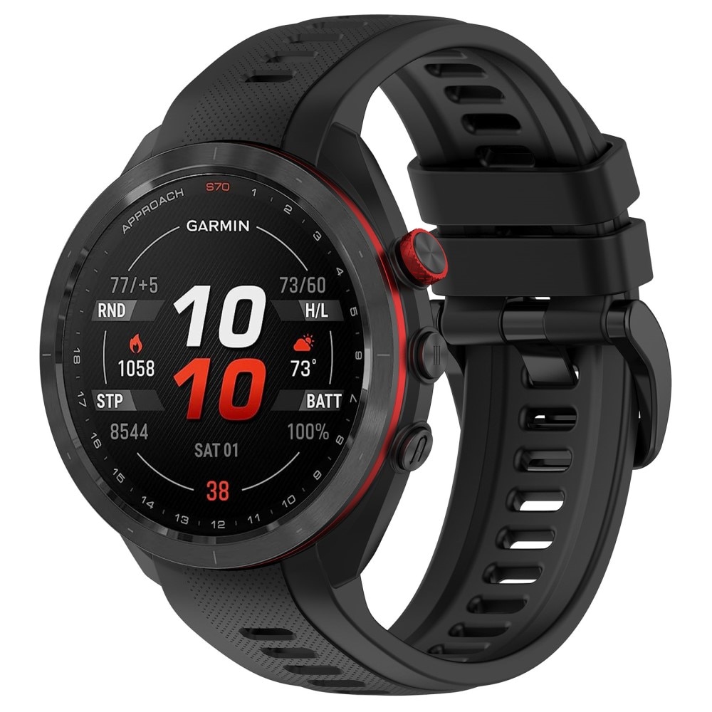 Garmin Approach S70 47mm Silicone Band Black