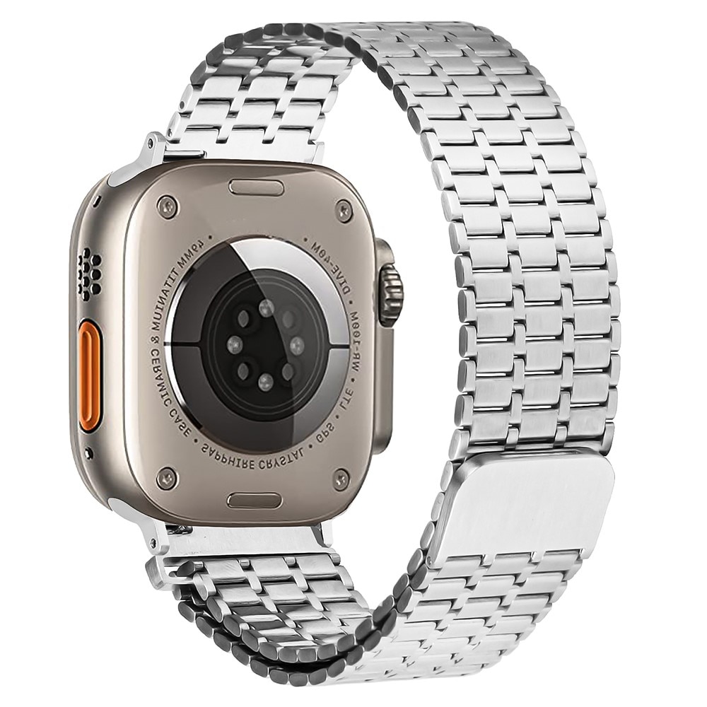Apple Watch Ultra 49mm Business Magnetic Band Silver