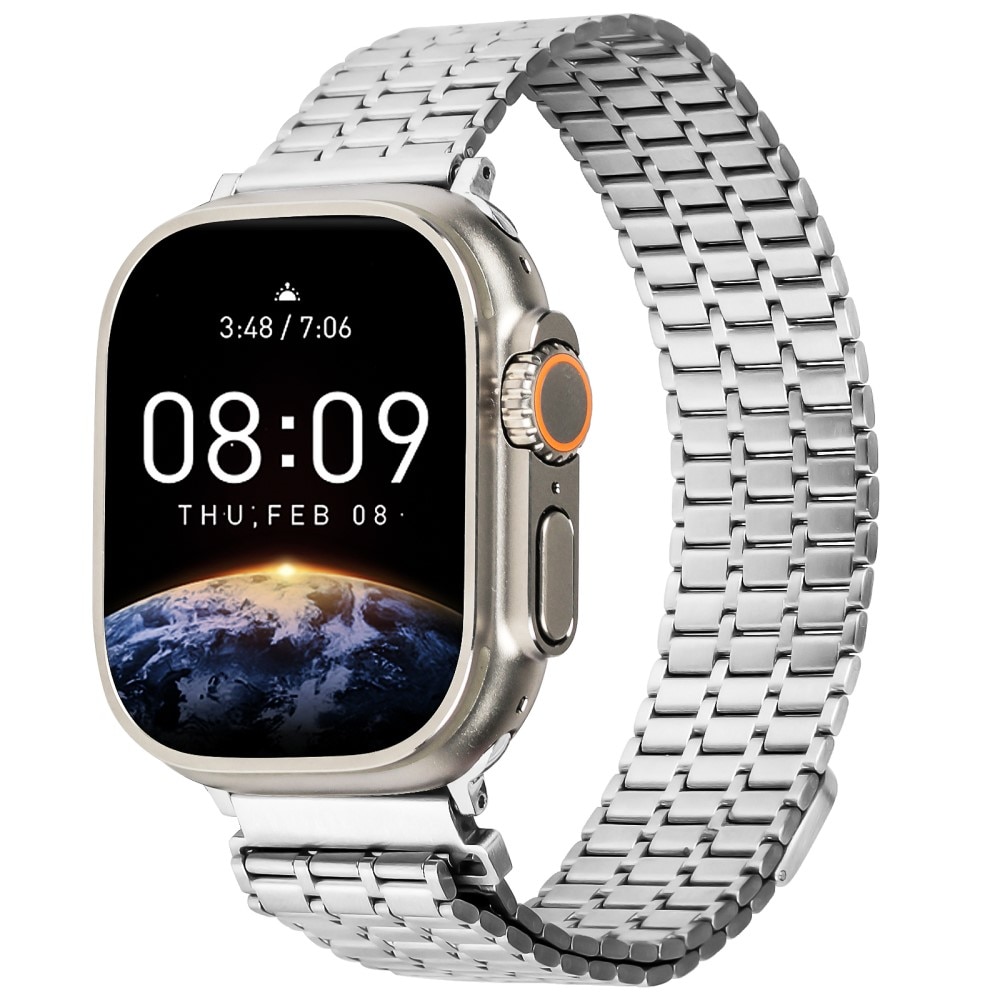 Apple Watch SE 44mm Business Magnetic Band Silver