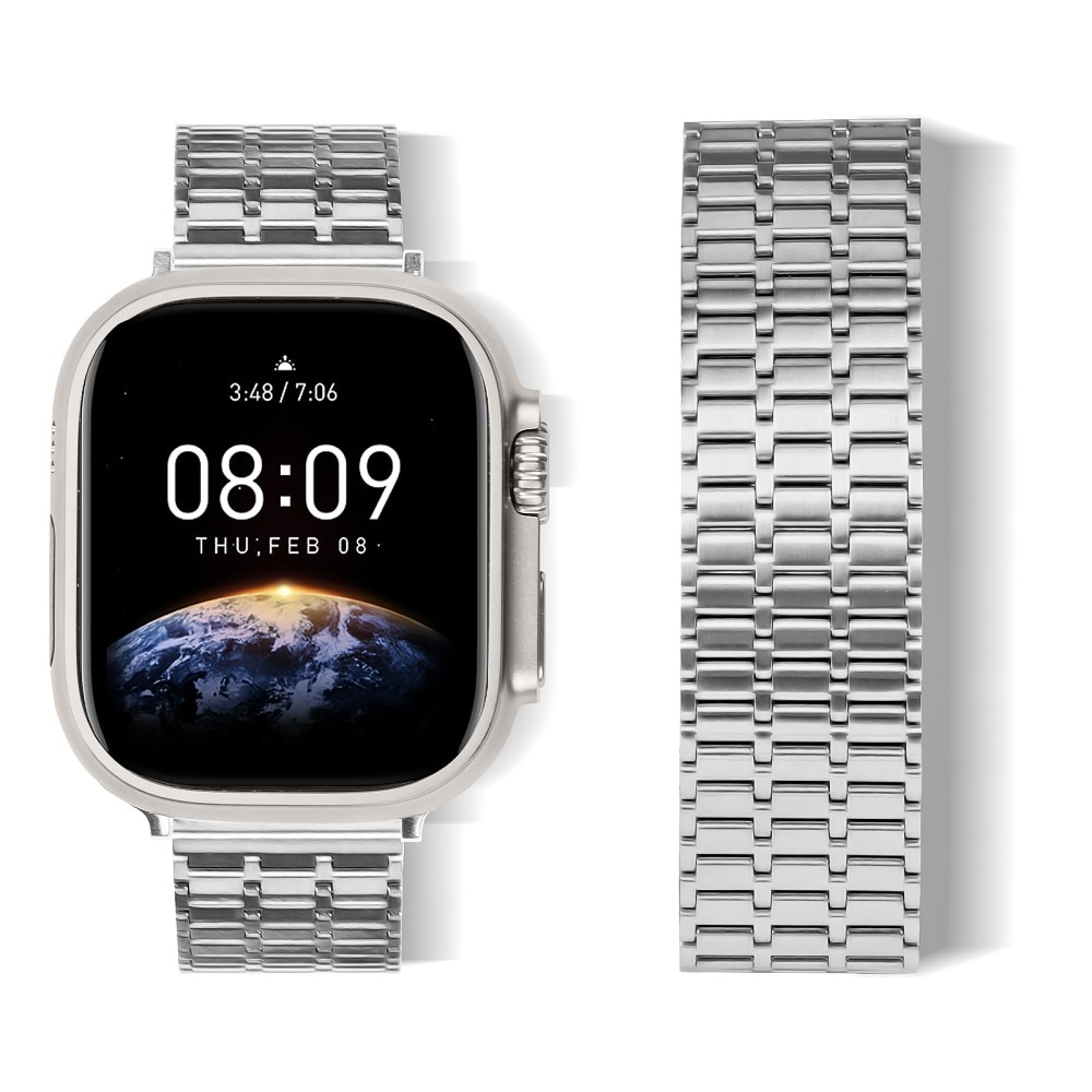 Apple Watch 45mm Series 9 Business Magnetic Band Silver