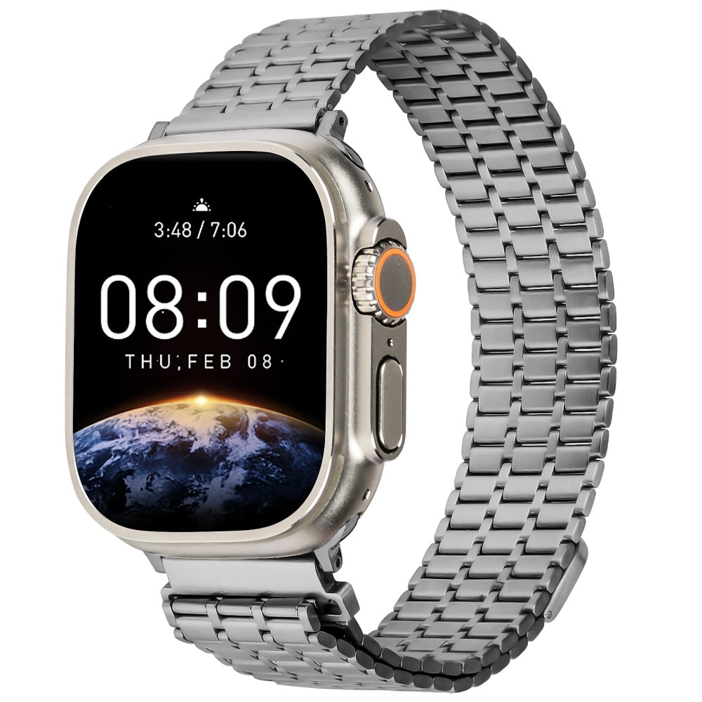 Apple Watch 45mm Series 9 Business Magnetic Band Grey