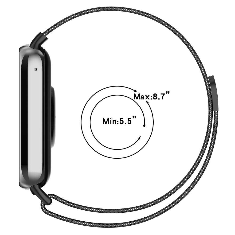 Xiaomi Smart Band 8 Pro Milanese Loop Band Rose Gold